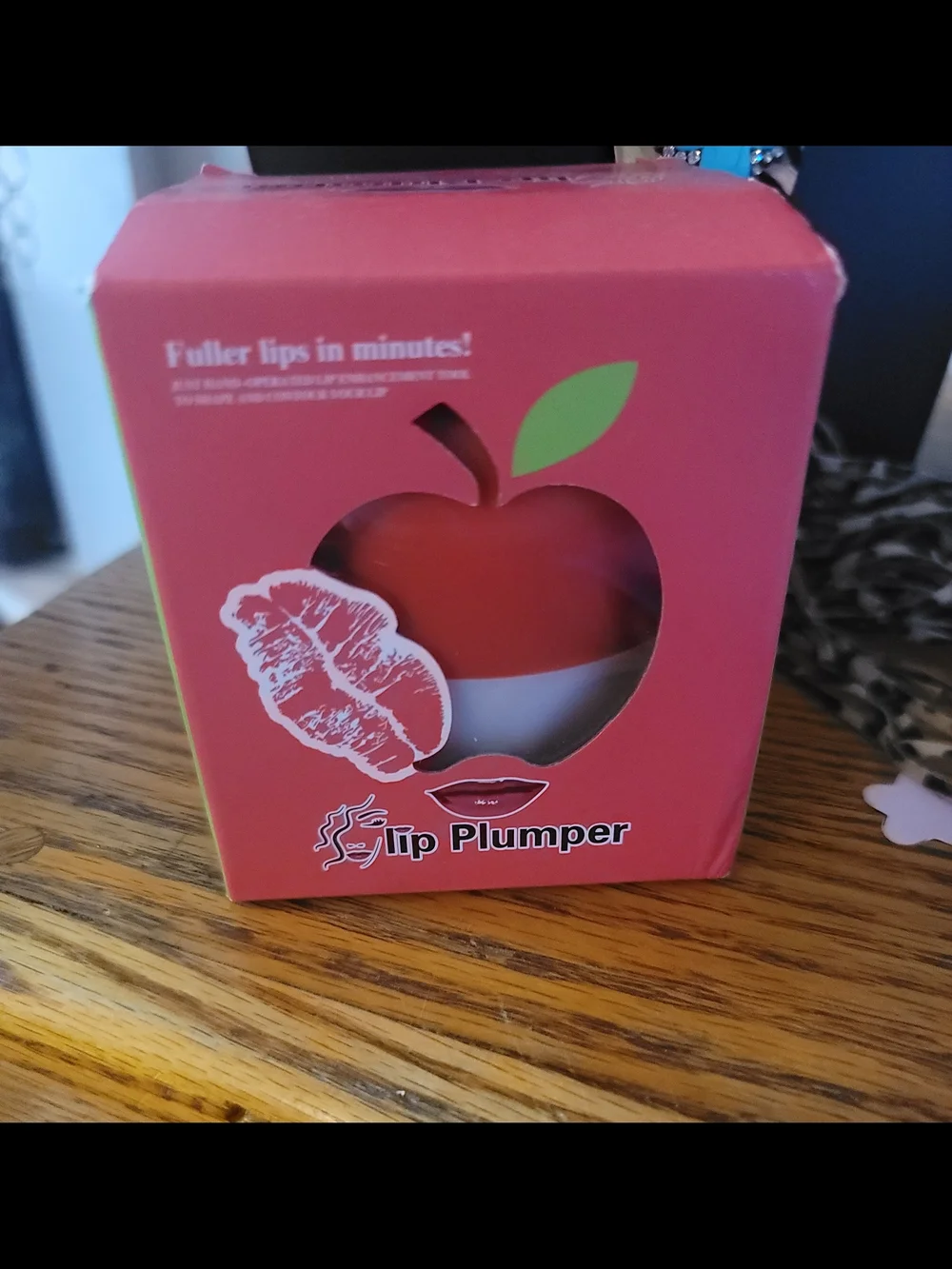 Brand New Fuller Lips In Minutes With This Apple Shaped Lip Plumper.